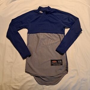 Easton boys Youth XL athletic wear top blue & gray performance gear